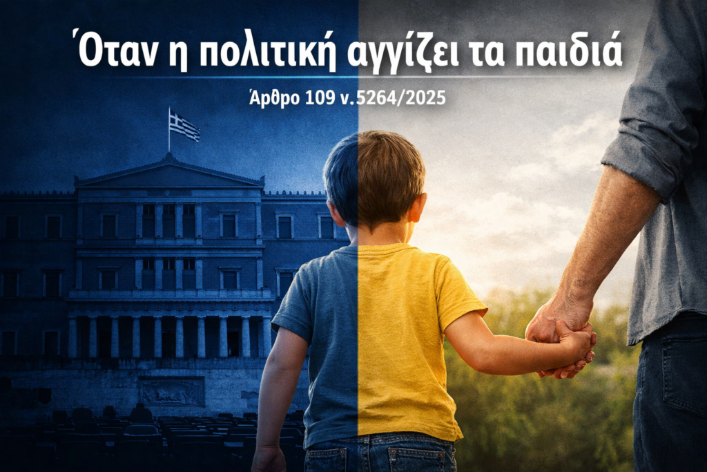 Άρθρο 109 – Συνεπιμέλεια – Πολιτική Στρατηγική
Η ουσία μένει.